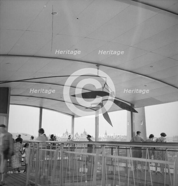 Interior of the Viewing Tower, Festival of Britain site, South Bank, Lambeth, London, 1951. Artist: MW Parry.