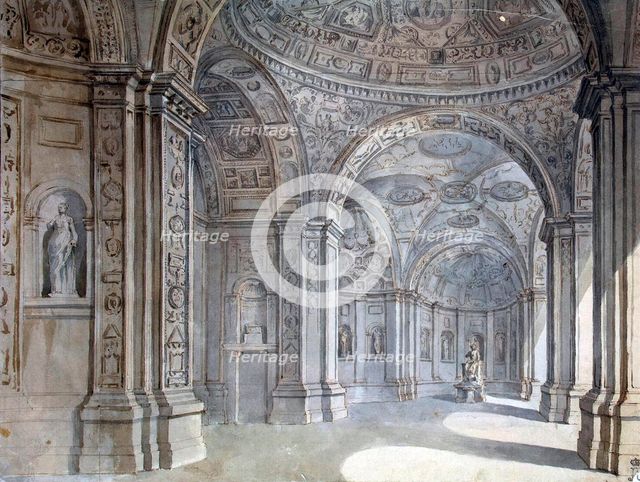 Interior of the Villa Madama in Rome, 1750-1752. Creator: Clérisseau, Charles Louis (1722-1820).