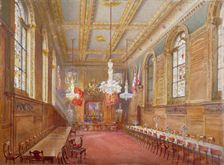 Interior of the Vintners Hall, Upper Thames Street, London, 1880. Artist: John Crowther