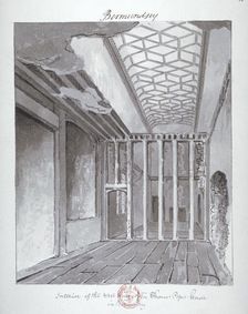 Interior of the west wing of Sir Thomas Pope's House in Bermondsey 1808. Artist: John Chessell Buckler