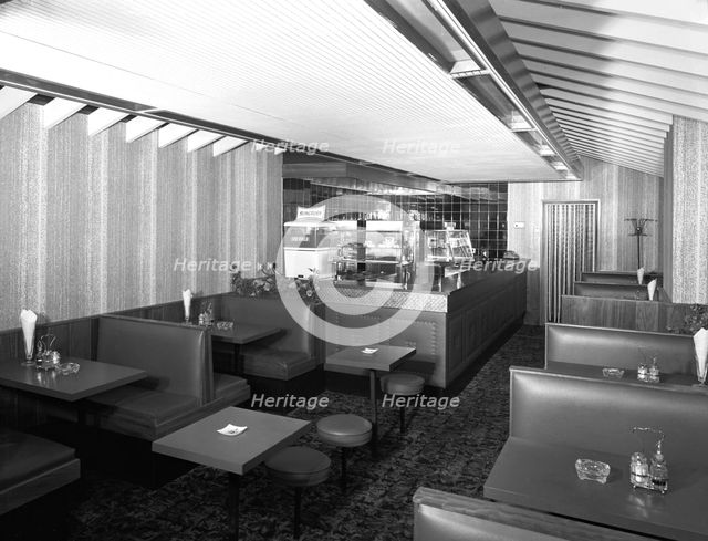 Interior of the 'Wishing Well' cafe, South Yorkshire, 1960s. Creator: Michael Walters.