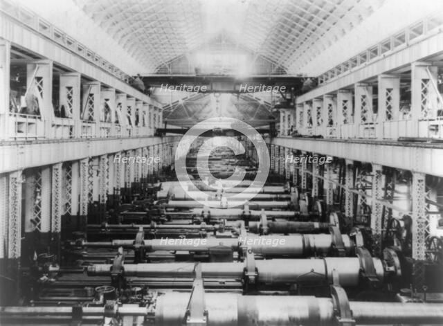 Interior of U.S. gun shop, Washington Navy Yard, 1903. Creator: Frances Benjamin Johnston.