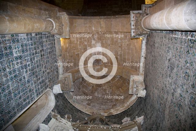 Interior, Old Cathedral of Coimbra, Portugal, 2009.  Creator: Samuel Magal.