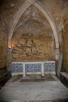 Interior, Old Cathedral of Coimbra, Portugal, 2009. Creator: Samuel Magal