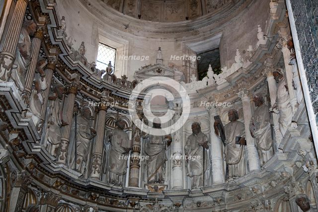 Interior, Old Cathedral of Coimbra, Portugal, 2009.  Creator: Samuel Magal.