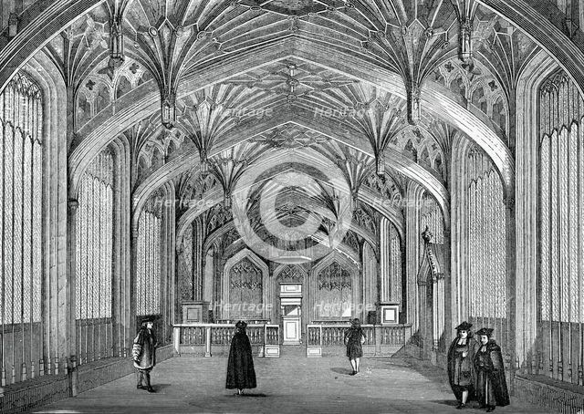 Interior, Oxford University, c18th century, (1870). Artist: Unknown