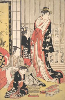 Interior Scene, ca. 1788. Creator: Torii Kiyonaga