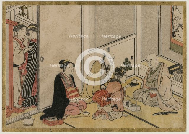 Interior Scene. Creator: Katsukawa Shunsho (Japanese, 1726-1792).
