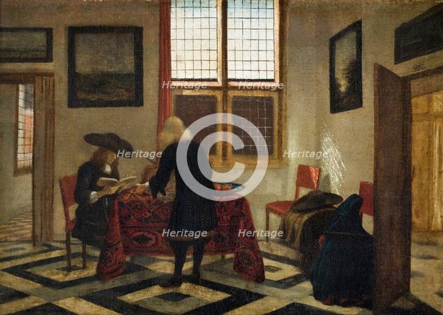 Interior Scene. Artist: Janssens, Pieter (1623-1682)