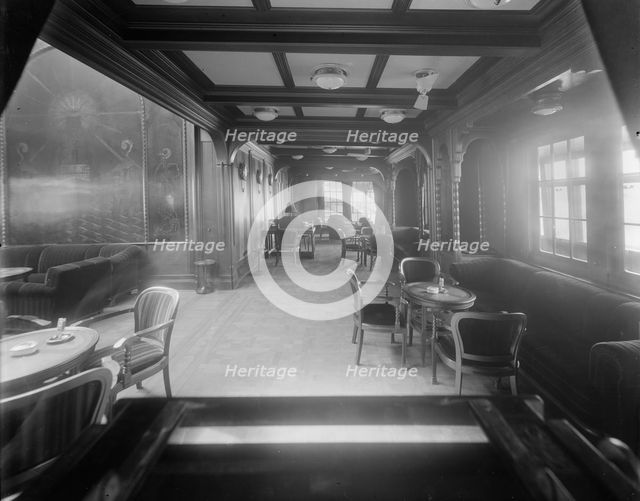 Interior shot, possibly inside the Royal Yacht Squadron. Creator: Kirk & Sons of Cowes.