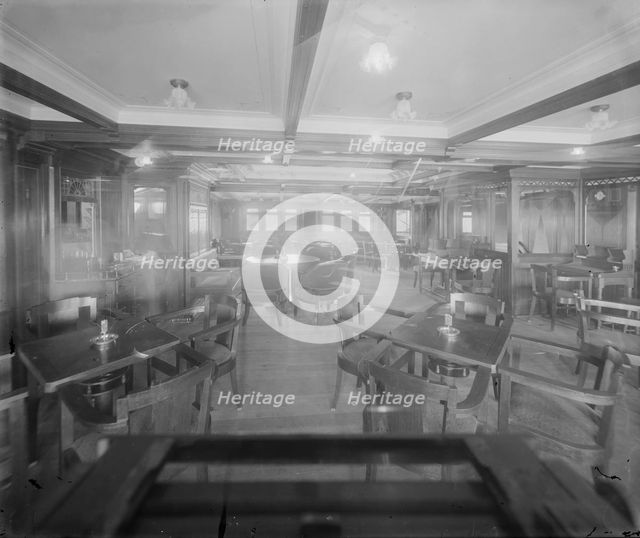 Interior shot, possibly inside the Royal Yacht Squadron. Creator: Kirk & Sons of Cowes.