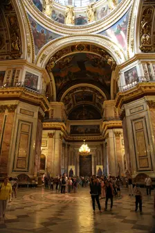 Interior, St Isaac's Cathedral, St Petersburg, Russia, 2011. Creator: Sheldon Marshall