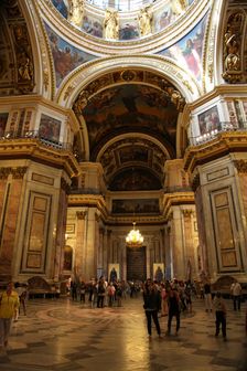Interior, St Isaac's Cathedral, St Petersburg, Russia, 2011. Creator: Sheldon Marshall