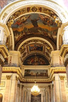 Interior, St Isaac's Cathedral, St Petersburg, Russia, 2011. Creator: Sheldon Marshall