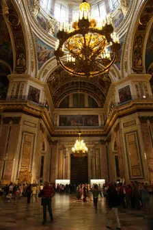 Interior, St Isaac's Cathedral, St Petersburg, Russia, 2011. Creator: Sheldon Marshall