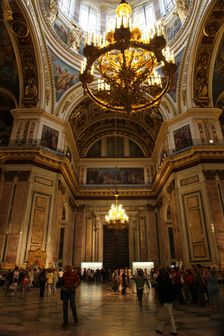 Interior, St Isaac's Cathedral, St Petersburg, Russia, 2011. Creator: Sheldon Marshall