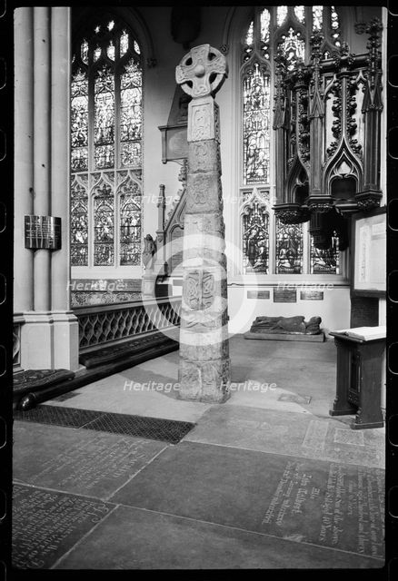 Interior, St Peter's Church, Kirkgate, Leeds, West Yorkshire, c1955-c1980. Creator: Ursula Clark.