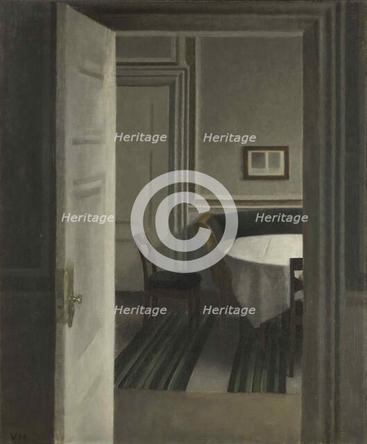 Interior, Strandgade 30, 1904. Creator: Hammershøi, Vilhelm (1864-1916).