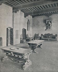 Interior Palazzo Davanzati, Florence. With Two 16th Century Tables 1928