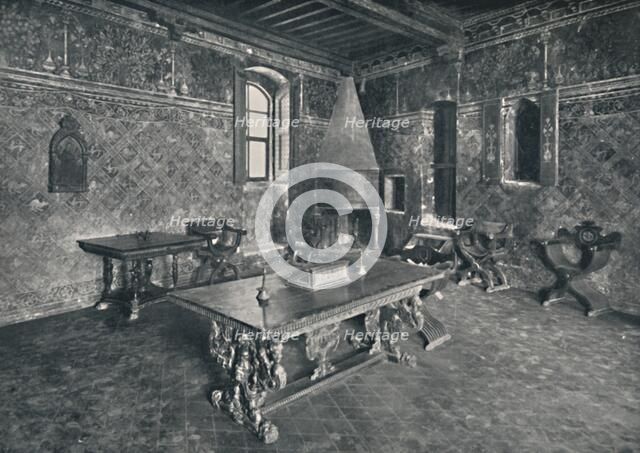'Interior, Palazzo Davanzati - With Late 16th Century Florentine Table', 1928. Artist: Unknown.