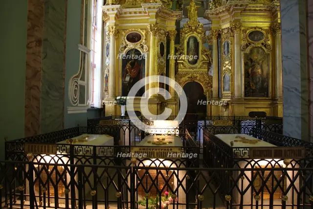 Interior, Peter and Paul Cathedral, St Petersburg, Russia, 2011. Creator: Sheldon Marshall.