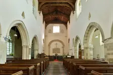 Interior, Priory Church of St Mary, Deerhurst, Gloucestershire, 2010. Creator: Peter Thompson