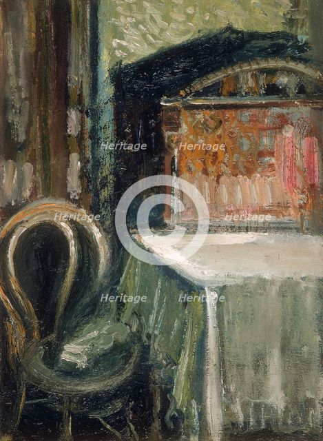 Interior With Thonet Chair (Room), 1908. Creator: Gerstl, Richard (1883-1908).