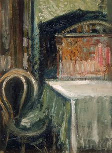 Interior With Thonet Chair (Room), 1908. Creator: Gerstl, Richard (1883-1908)