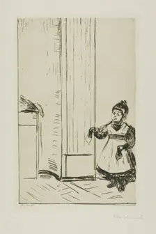 Interior with a Child. Lothar Linde, 1902. Creator: Edvard Munch