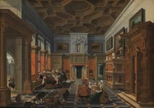 Interior with a Company, c.1622-c.1624. Creator: Bartholomeus van Bassen