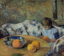 Interior with Aline, 1881. Creator: Gauguin, Paul Eugéne Henri (1848-1903)