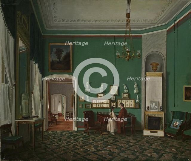 Interior with an Enfilade, 1830s. Artist: Anonymous  