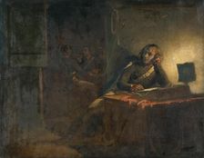 Interior with British Army Officers 1835-1882. Artist: Thomas Jones Barker