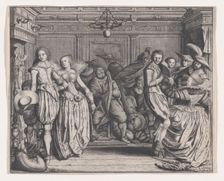Interior with Dancing Couples and Musicians, ca. 1620. Creator: Cornelis Koning