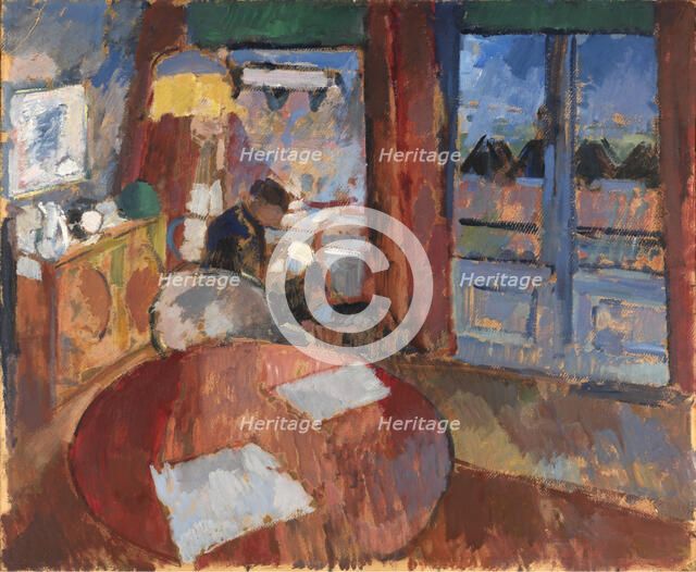 Interior with Embroiderer, 1915. Creator: Rik Wouters.