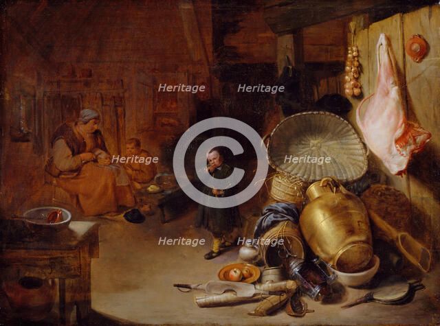 Interior with Figures, 1643. Creator: Pieter Jacobsz. Duyfhuijsen.