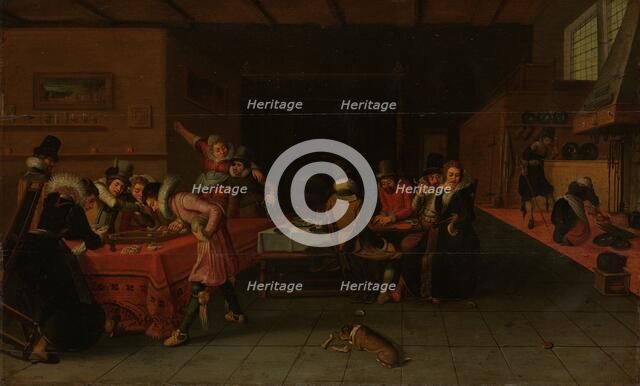 Interior with Gamblers and Drinkers, c.1620-c.1625. Creator: Anon.