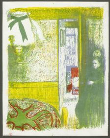 Interior with Hanging Lamp, 1899. Creator: Edouard Vuillard