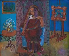 Interior with Indian Woman, 1930. Creator: Dufy, Raoul (1877-1953)