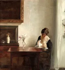Interior with Mother and Child