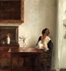 Interior with Mother and Child