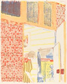 Interior with Pink Wallpaper II (Interieur aux tentures roses II), c. 1896 (published 1899). Creator: Edouard Vuillard