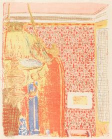 Interior with Pink Wallpaper III (Interieur aux tentures roses III), c. 1896 (published 1899). Creator: Edouard Vuillard