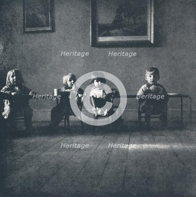 'Interior with seated figures', 1941. Artist: Cecil Beaton.