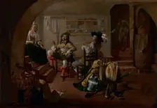 Interior with Soldiers and Women, about 1650. Creator: Jacob Duck