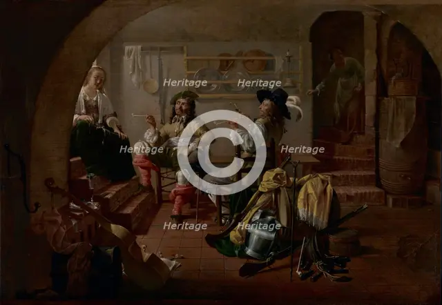 Interior with Soldiers and Women, about 1650. Creator: Jacob Duck.