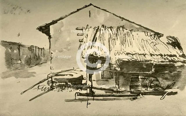 'Interior to a Farmyard', mid 18th century, (1928). Artist: Giovanni Battista Tiepolo.