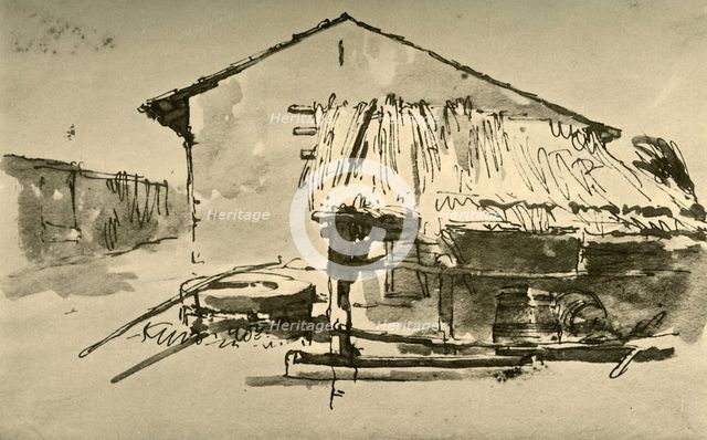'Interior to a Farmyard', mid 18th century, (1928). Artist: Giovanni Battista Tiepolo.