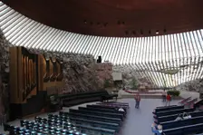 Interior, Temppeliaukio Church, Helsinki, Finland, 2011. Creator: Sheldon Marshall