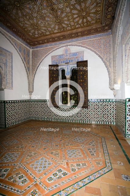 Interior, the Alcazar, Seville, Andalusia, Spain, 2007. Creator: Samuel Magal.